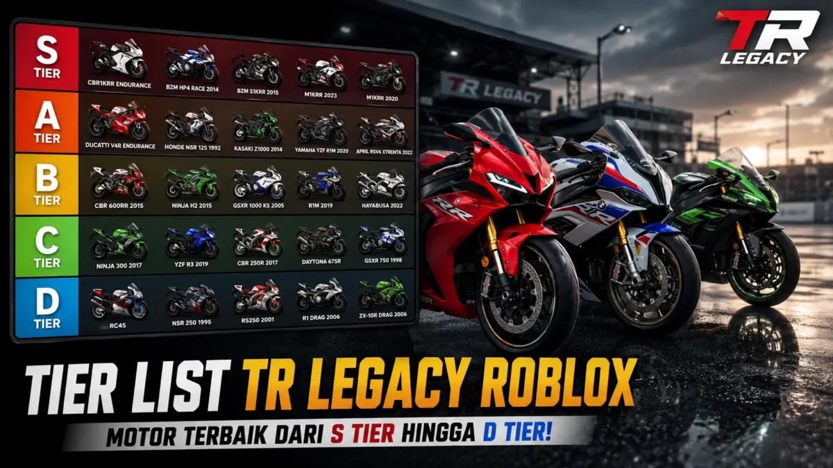 Tier List TR Legacy Roblox, Ini Motor yang Layak Dibeli