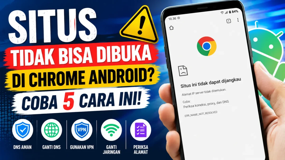Situs Tidak Bisa Dibuka di Chrome Android? Ini Caranya (Foto: Ai)