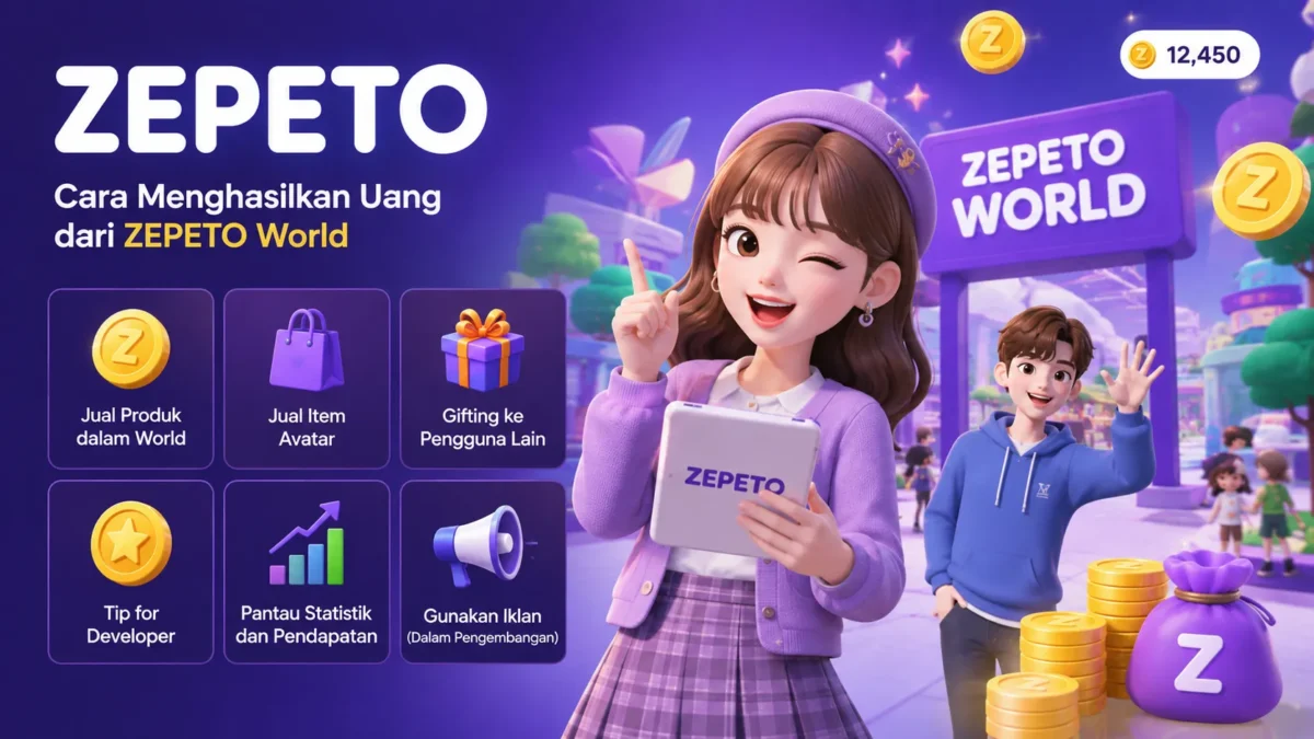 Cara Menghasilkan Uang dari ZEPETO World