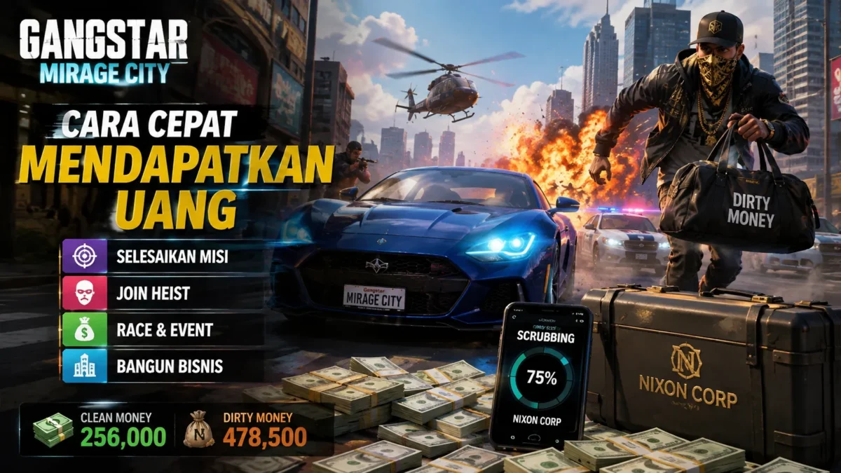 Bingung Cari Uang di Gangstar Mirage City? Ini Cara Efektifnya