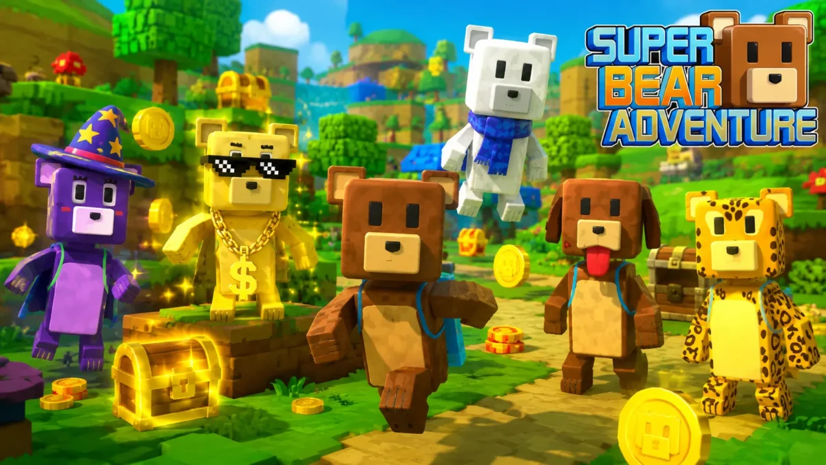 Cara Buru Skin Super Bear Adventure Tanpa Boros Koin 