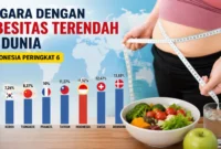 Negara dengan Obesitas Terendah, Indonesia Peringkat 6