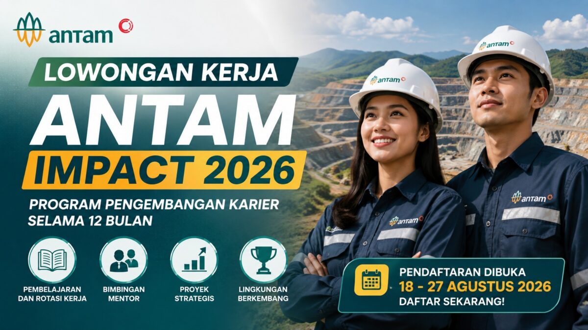 ANTAM IMPACT 2026 Buka Lowongan, Cek Syarat dan Tahapannya (Foto: Ai)