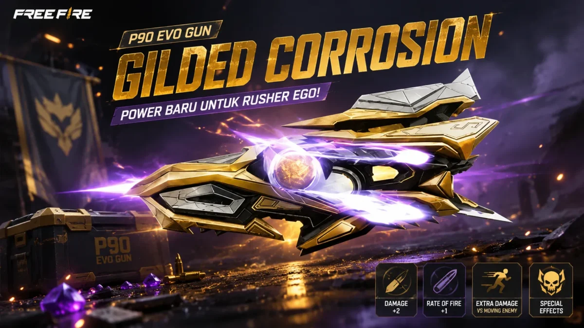 P90 EVO Gun Gilded Corrosion Masih Tersedia, Ini Cara Mendapatkannya
