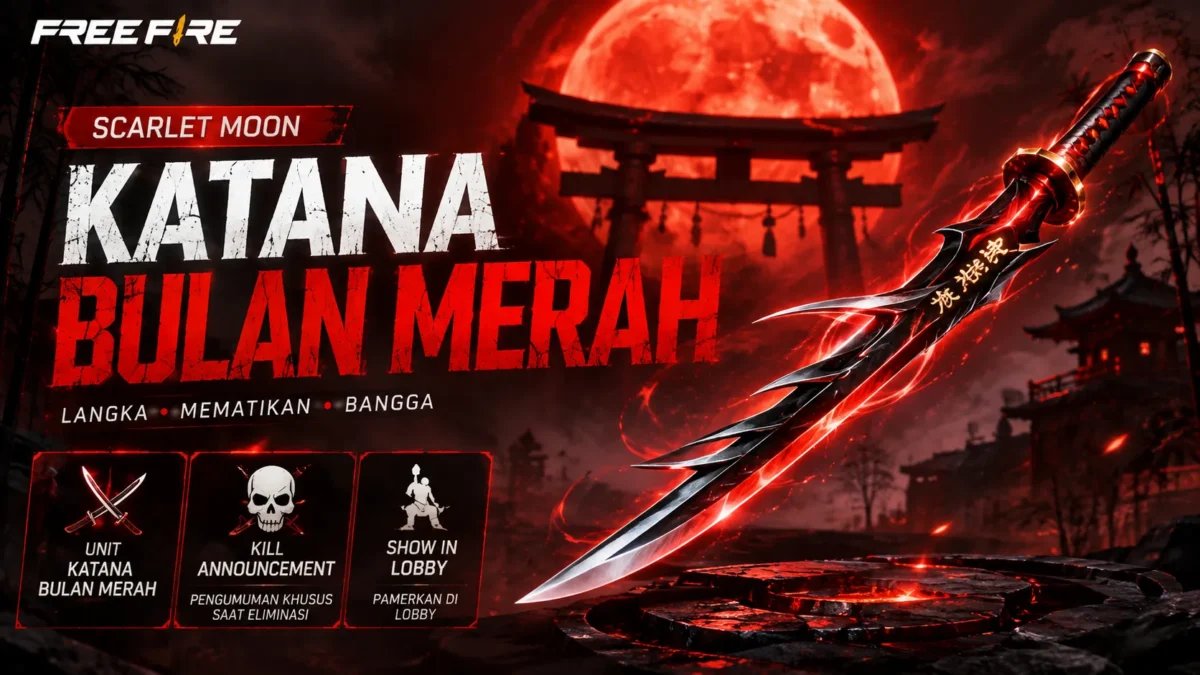 Cara Mendapatkan Skin Katana Bulan Merah Free Fire