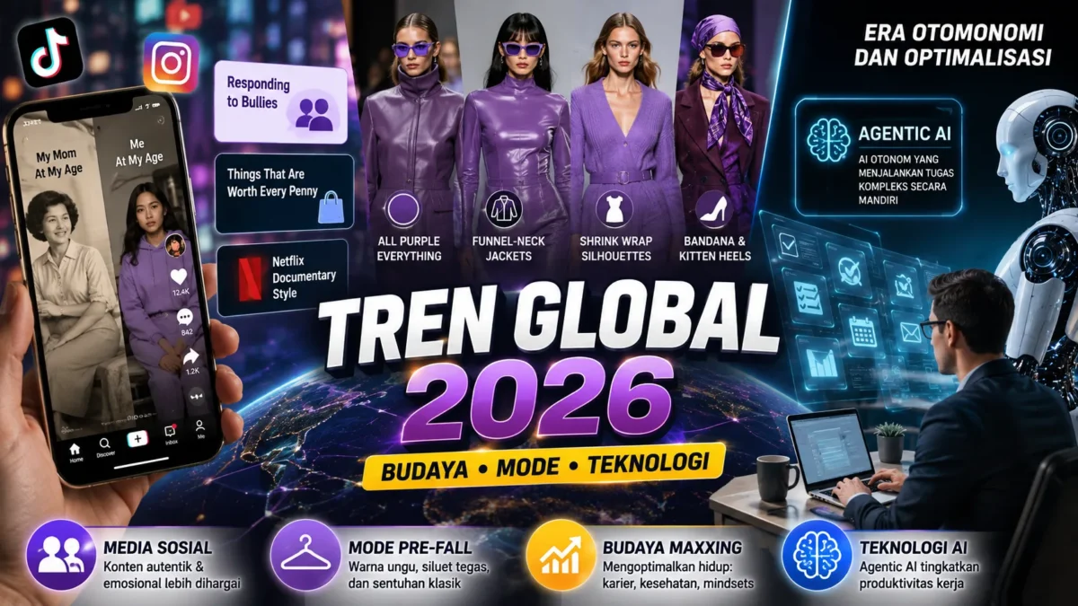 Tren Global 2026 Berubah Drastis, AI Otonom hingga Gaya Hidup Autentik Makin Dominan (Foto: ChatGPT)