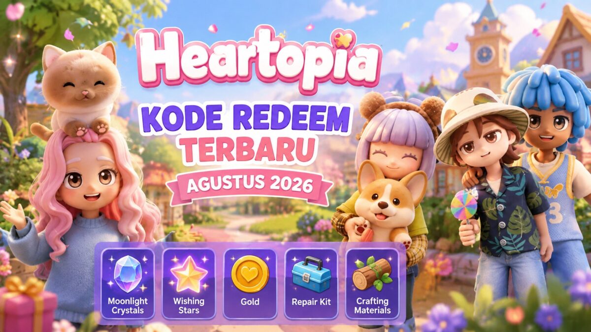 Kode Redeem Heartopia Agustus 2026 Resmi Dirilis, Segera Klaim Hadiahnya (Foto: duniagames)