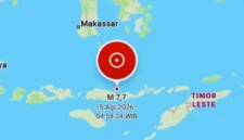Gempa Magnitudo 7,7 Mengguncang Nusa Tenggara Timur (Foto: BMKG/RRI)