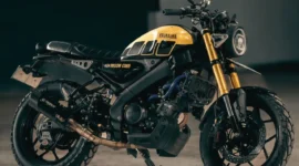 Yamaha XSR 155 Ntie Chan, Modifikasi Touring Bergaya Samurai (Foto: Yamaha/medcom)