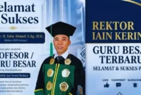 Jafar Ahmad Resmi Jadi Profesor IAIN Kerinci (Foto: britainaja.com)
