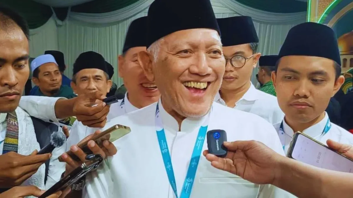 KH Abdul Hakim Mahfudz atau Gus Kikin terpilih sebagai Ketua Umum Pengurus Besar Nahdlatul Ulama (PBNU) masa khidmat 2026-2031. (Foto: KOMPAS.COM/MOH. SYAFIÍ)