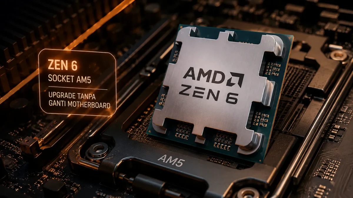 AMD Zen 6 AM5, Upgrade CPU Tak Perlu Ganti Motherboard