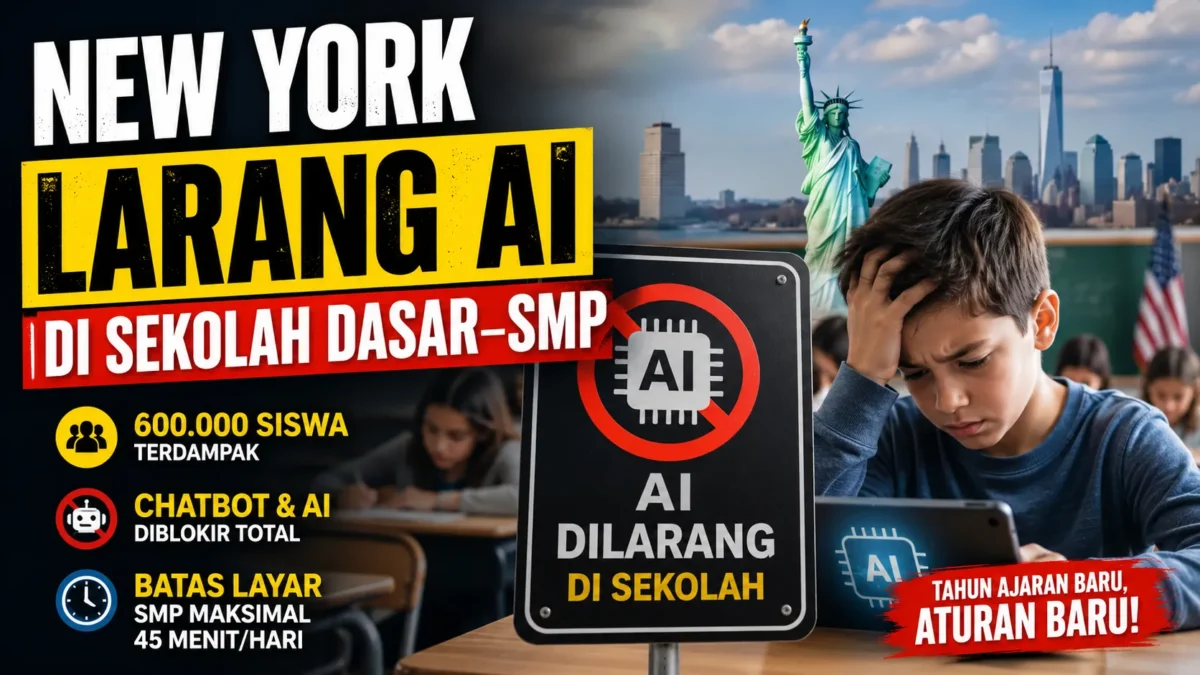 Larangan AI Siswa New York Berlaku Mulai Tahun Ajaran Baru