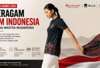Seragam Tim Indonesia di Asian Games 2026 Bawa Motif Wastra Nusantara (Foto: Ghea Studio/Sarinah/Tim Indonesia/medcom)