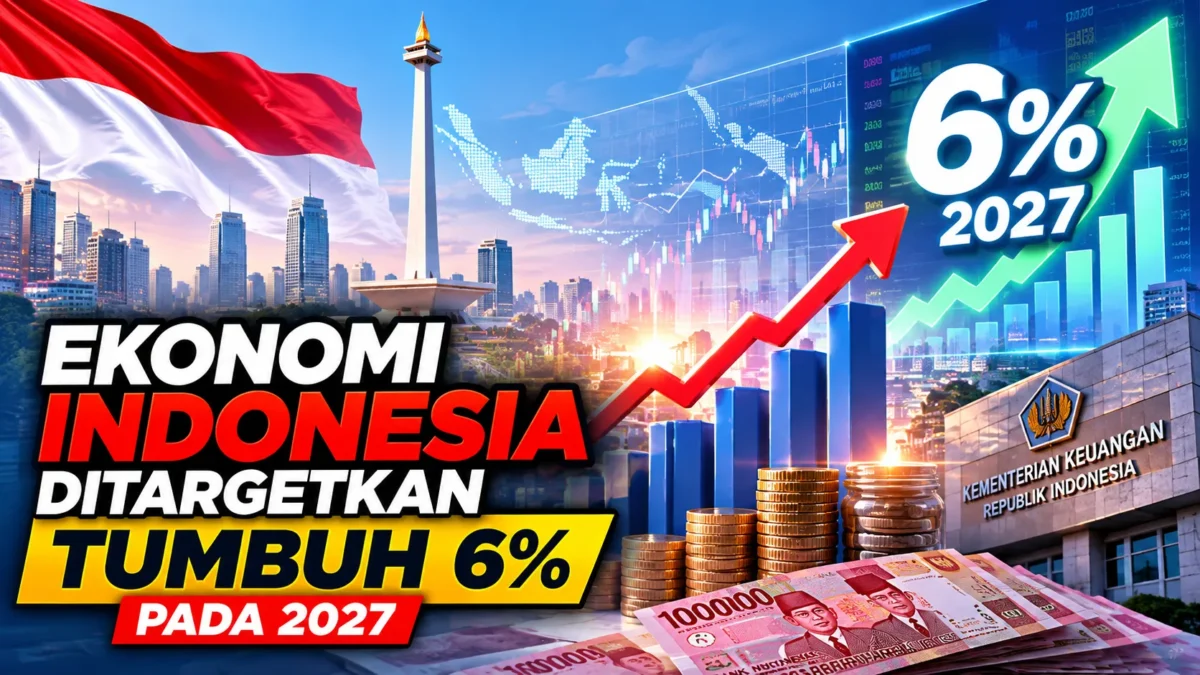 Ekonomi Indonesia Ditargetkan Tumbuh 6% pada 2027