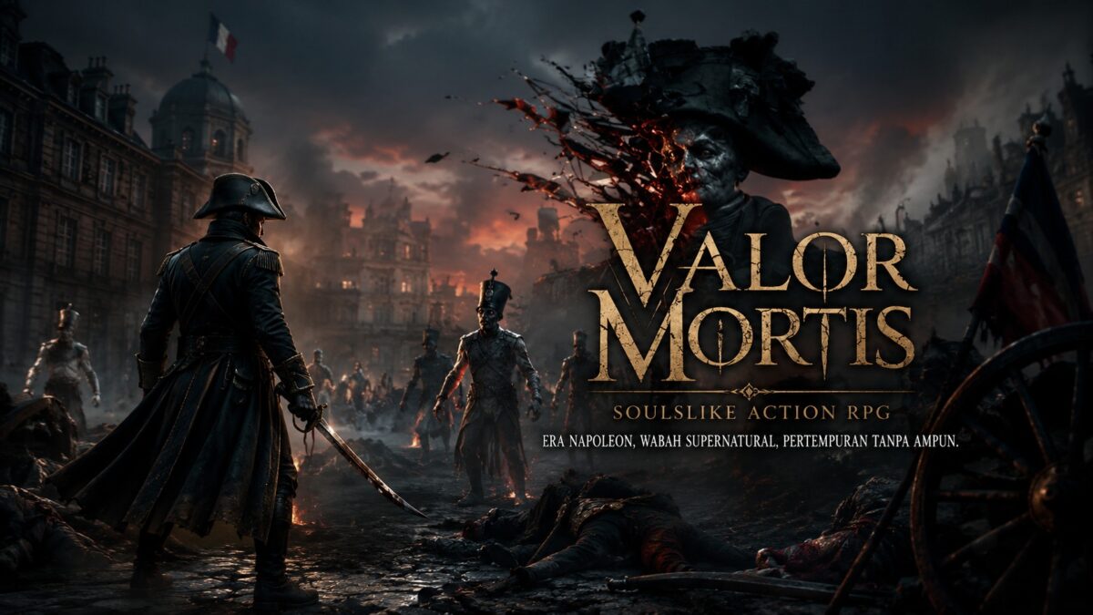Valor Mortis memadukan latar Eropa era Napoleon, wabah supernatural, dan pertarungan soulslike dalam satu pengalaman action RPG.  (Foto: Ilustrasi AI / Dok. Valor Mortis)