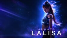 Poster film dokumenter Always LALISA menampilkan Lisa BLACKPINK dalam balutan busana panggung dengan latar cahaya biru dan ungu. (Foto: X/@CGV_ID/medcom)