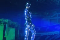 Sexy Robot 12 Meter Jadi Ikon Konser The Weeknd Jakarta (Foto: Medcom/Rafi)