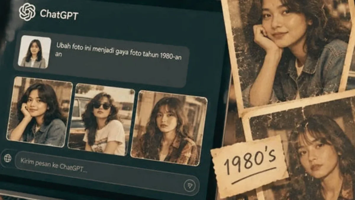 Cara Membuat Foto Bollywood Retro 1980-an di ChatGPT (Foto: Ist/cnbcindonesia)