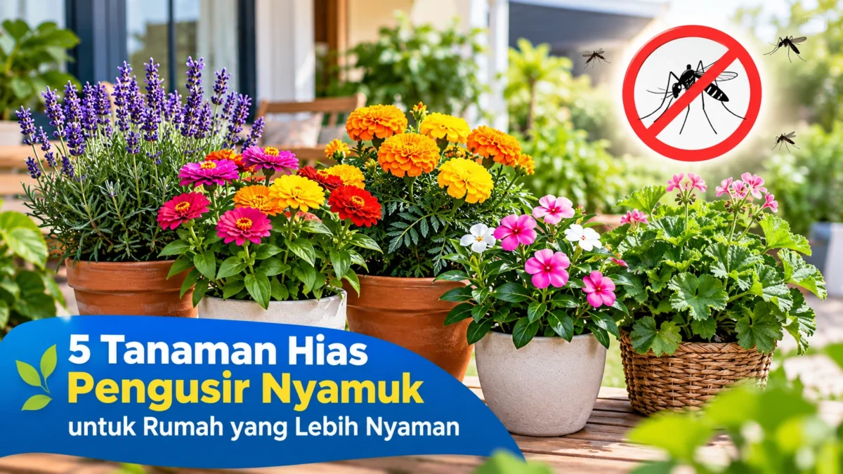 5 Tanaman Hias Berwarna Cerah untuk Rumah yang Minim Nyamuk