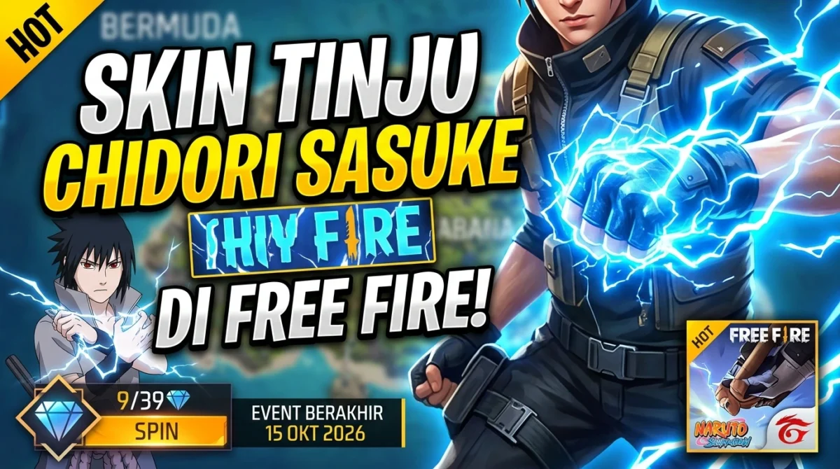 Skin Tinju Chidori Sasuke Free Fire, Ini Cara Dapatnya 