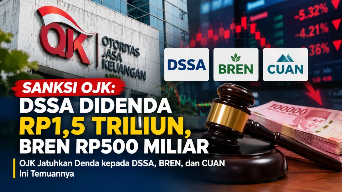 OJK Jatuhkan Denda kepada DSSA, BREN, dan CUAN, Ini Temuannya